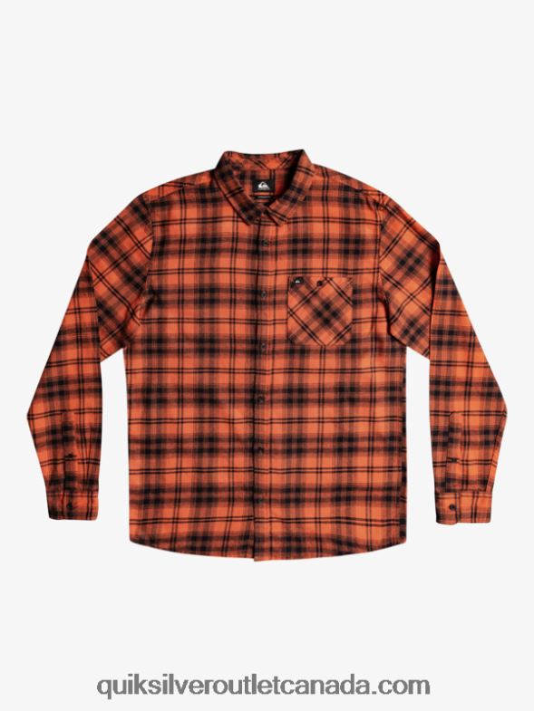 CA Quiksilver Men Hatton Long Sleeve Shirt burnt ochre hatton TX4R21559