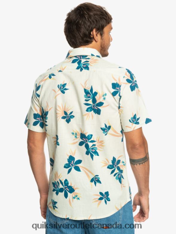 CA Quiksilver Men Holidazed Short Sleeve Shirt birch holidazed TX4R21088