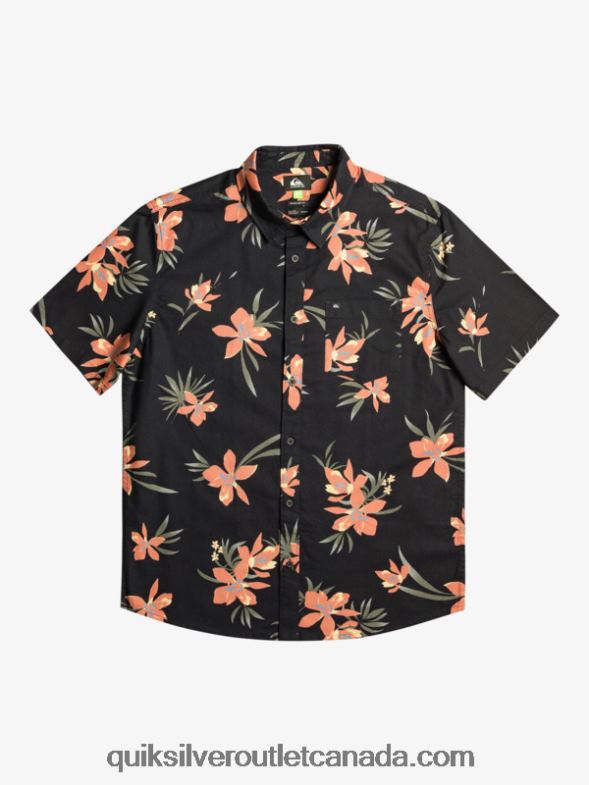 CA Quiksilver Men Holidazed Short Sleeve Shirt black holidazed TX4R21087