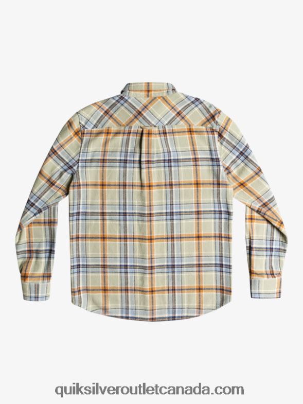 CA Quiksilver Men Intrepide Explorer Long Sleeve Flannel Shirt desert sage intrepid TX4R21772