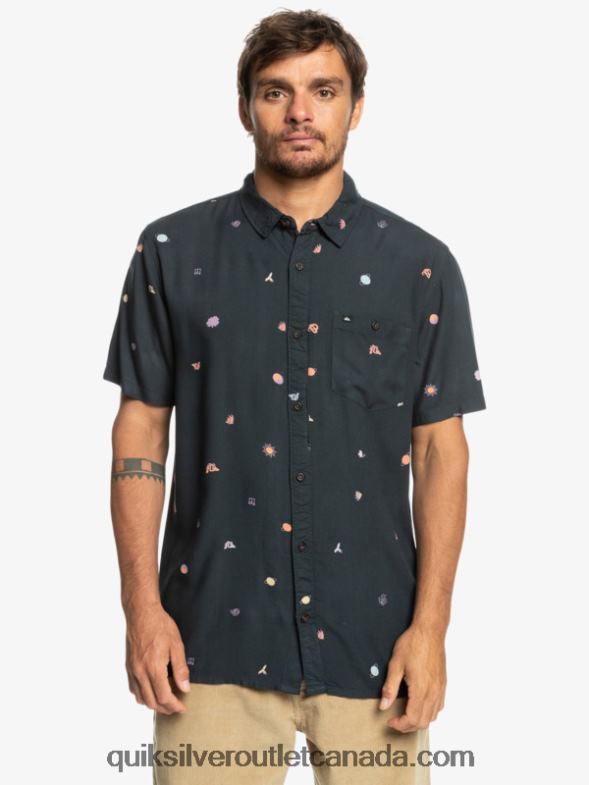 CA Quiksilver Men Minimark Short Sleeve Shirt tarmac minimark TX4R21227