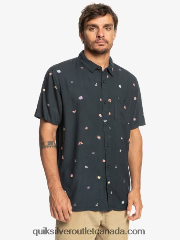 CA Quiksilver Men Minimark Short Sleeve Shirt tarmac minimark TX4R21227