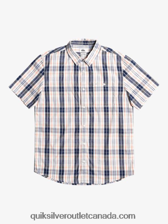 CA Quiksilver Men New Swinton Short Sleeve Shirt birch swinton TX4R2914