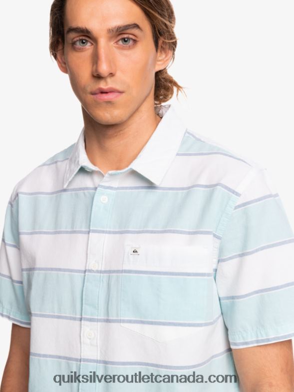 CA Quiksilver Men Prime Time Short Sleeve Shirt white prime time TX4R21621
