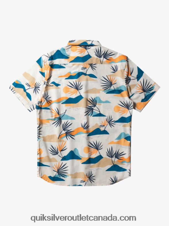 CA Quiksilver Men Slow Dazed Short Sleeve Shirt birch slow daze ss TX4R2666