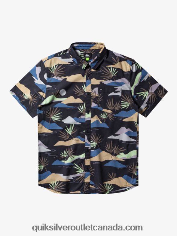 CA Quiksilver Men Slow Dazed Short Sleeve Shirt tarmac slow daze ss TX4R2667