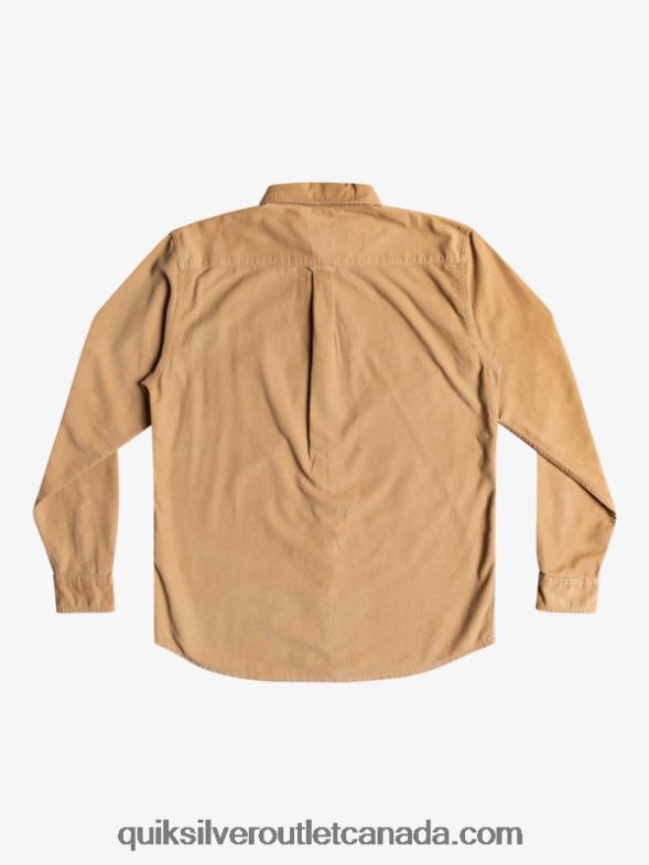 CA Quiksilver Men Smoke Trail Long Sleeve Shirt tannin TX4R21224