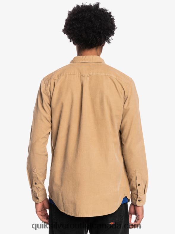 CA Quiksilver Men Smoke Trail Long Sleeve Shirt tannin TX4R21224