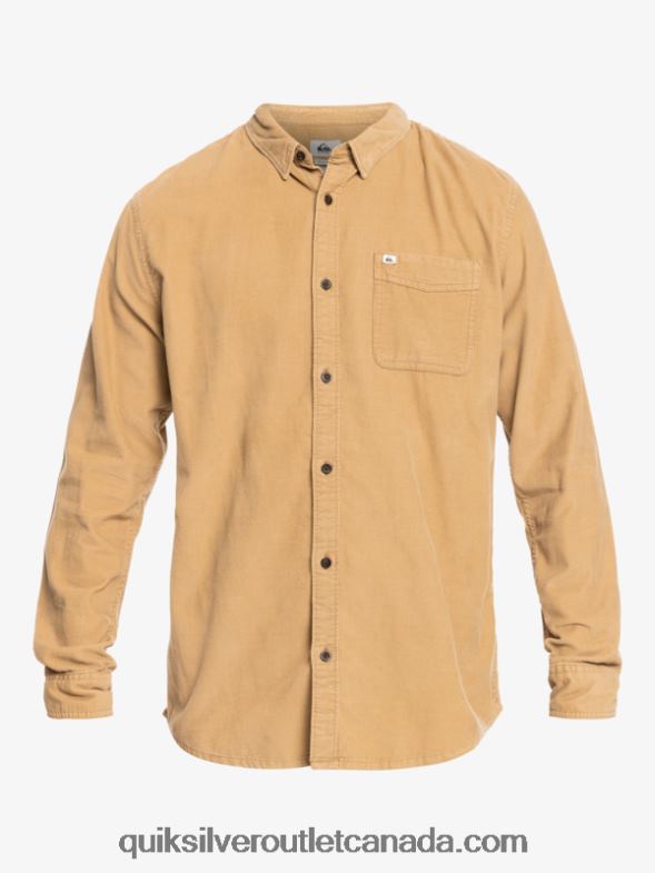 CA Quiksilver Men Smoke Trail Long Sleeve Shirt tannin TX4R21224