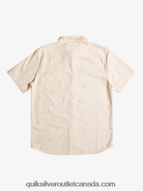 CA Quiksilver Men Spaced Out Short Sleeve Shirt birch spaced out TX4R21630