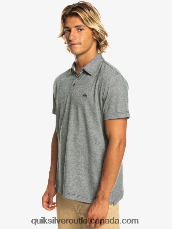 CA Quiksilver Men Sunset Cruise Short Sleeve Polo Shirt black TX4R2476