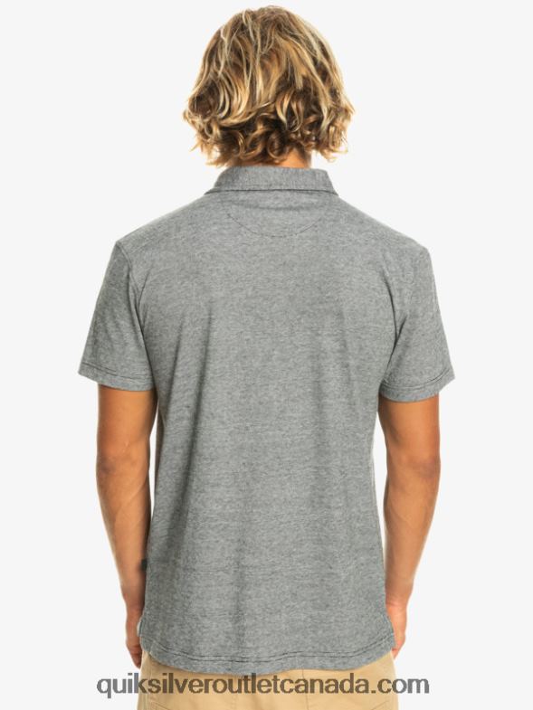 CA Quiksilver Men Sunset Cruise Short Sleeve Polo Shirt black TX4R2476