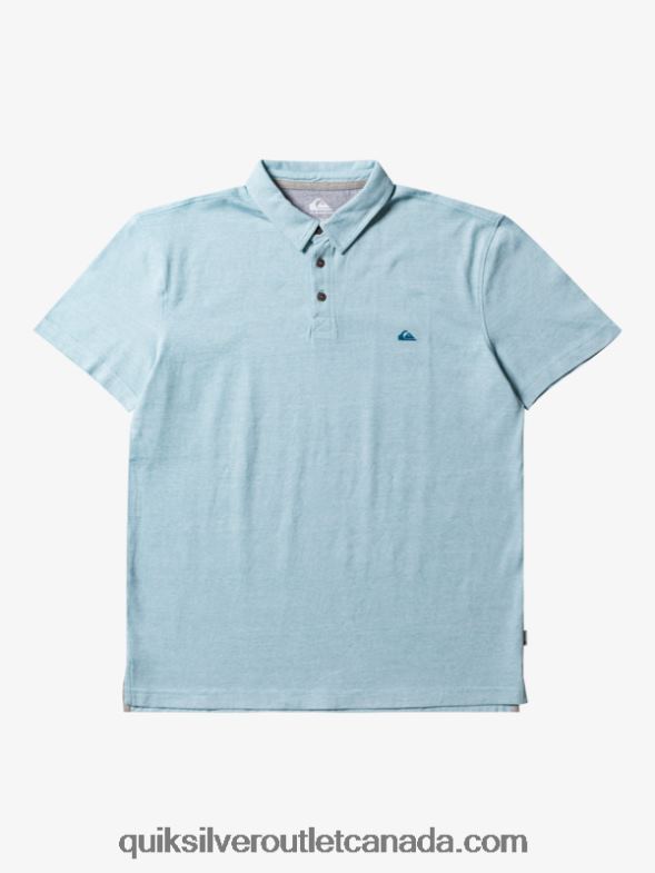 CA Quiksilver Men Sunset Cruise Short Sleeve Polo Shirt cameo blue TX4R2477