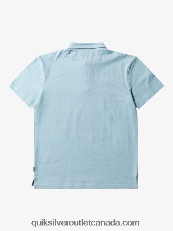 CA Quiksilver Men Sunset Cruise Short Sleeve Polo Shirt cameo blue TX4R2477