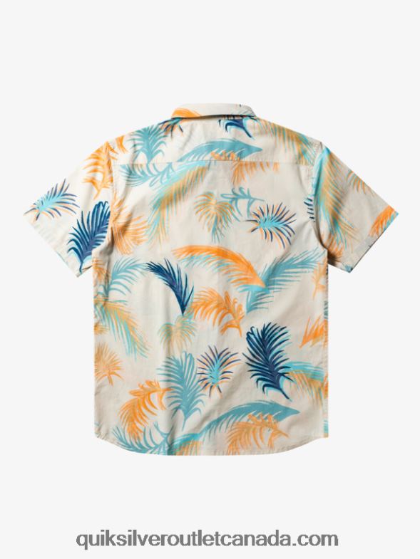 CA Quiksilver Men Tropical Glitch Short Sleeve Shirt birch tropical glitch TX4R2550