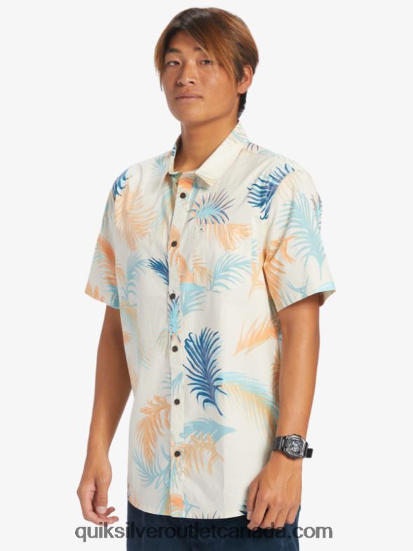 CA Quiksilver Men Tropical Glitch Short Sleeve Shirt birch tropical glitch TX4R2550