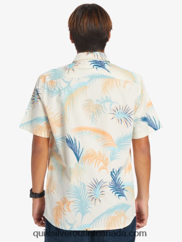 CA Quiksilver Men Tropical Glitch Short Sleeve Shirt birch tropical glitch TX4R2550