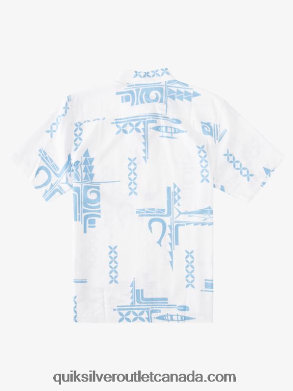 CA Quiksilver Men Waterman Big Catch Short Sleeve Shirt dusk blue big catch TX4R2864
