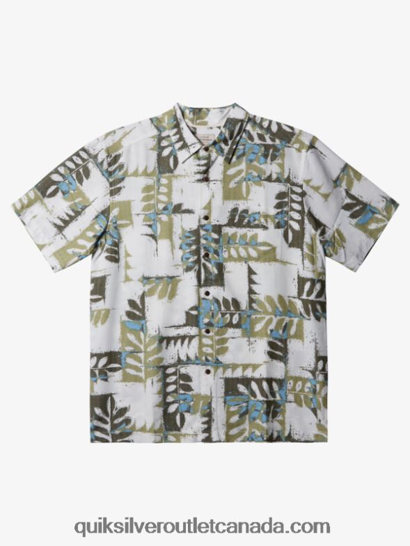 CA Quiksilver Men Waterman Canoes Reef Technical Short Sleeve Shirt tea canoes reef w TX4R2400