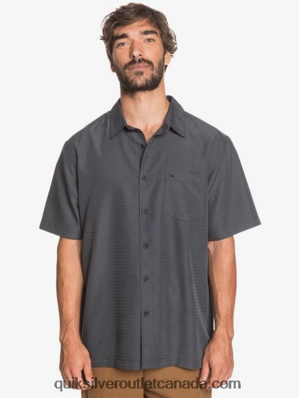 CA Quiksilver Men Waterman Centinela Premium Anti-Wrinkle Shirt black centinella TX4R21303