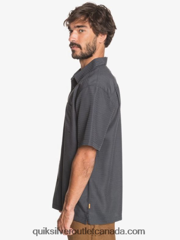 CA Quiksilver Men Waterman Centinela Premium Anti-Wrinkle Shirt black centinella TX4R21303