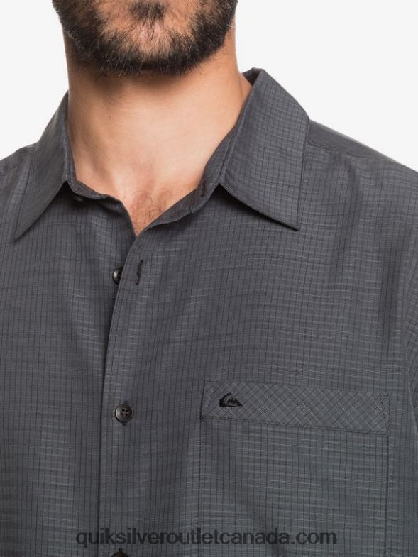 CA Quiksilver Men Waterman Centinela Premium Anti-Wrinkle Shirt black centinella TX4R21303