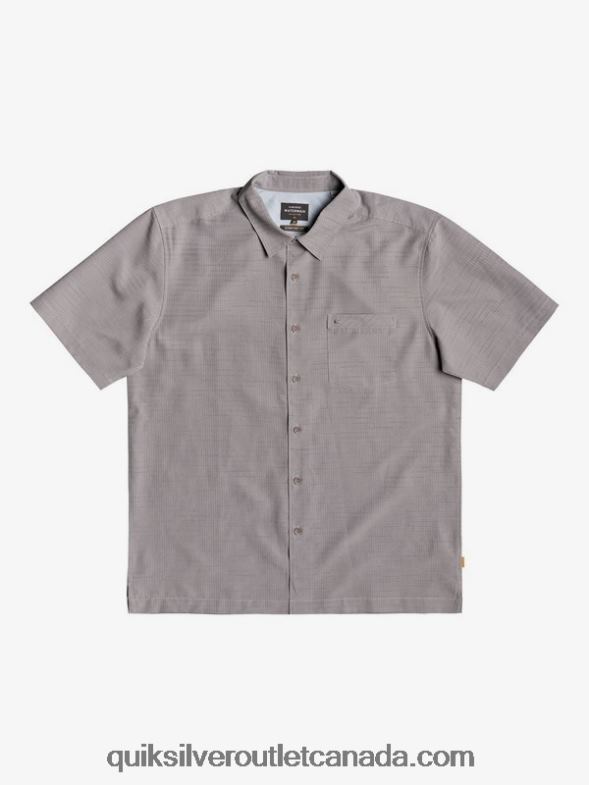 CA Quiksilver Men Waterman Centinela Premium Anti-Wrinkle Shirt flint gray centinella TX4R21301