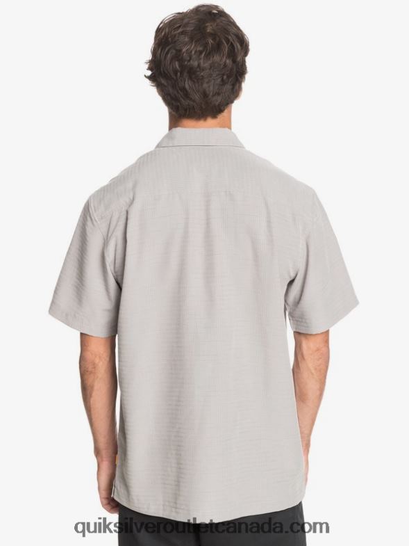 CA Quiksilver Men Waterman Centinela Premium Anti-Wrinkle Shirt flint gray centinella TX4R21301