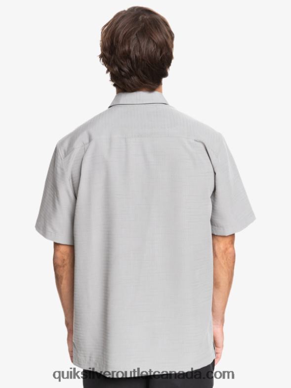 CA Quiksilver Men Waterman Centinela Premium Anti-Wrinkle Shirt flint gray centinella TX4R21301