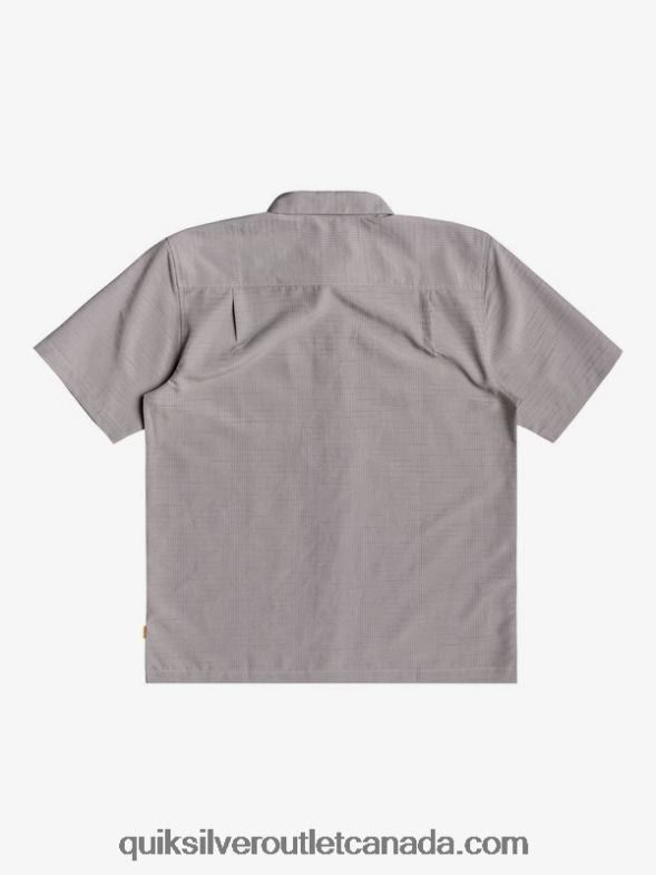 CA Quiksilver Men Waterman Centinela Premium Anti-Wrinkle Shirt flint gray centinella TX4R21301