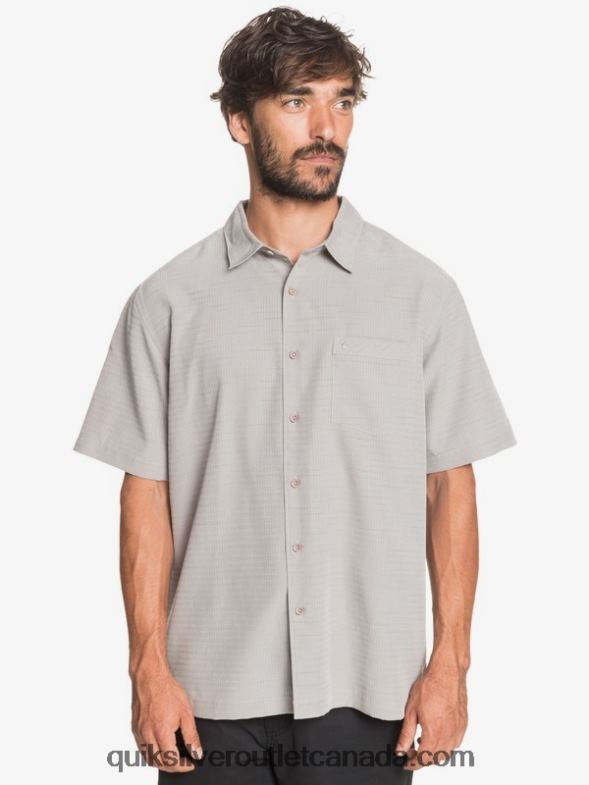 CA Quiksilver Men Waterman Centinela Premium Anti-Wrinkle Shirt flint gray centinella TX4R21301