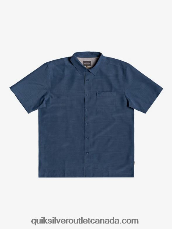 CA Quiksilver Men Waterman Centinela Premium Anti-Wrinkle Shirt midnight navy centinella TX4R21304