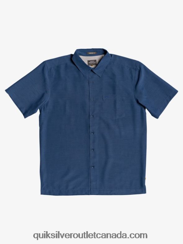 CA Quiksilver Men Waterman Centinela Premium Anti-Wrinkle Shirt midnight navy centinella TX4R21304