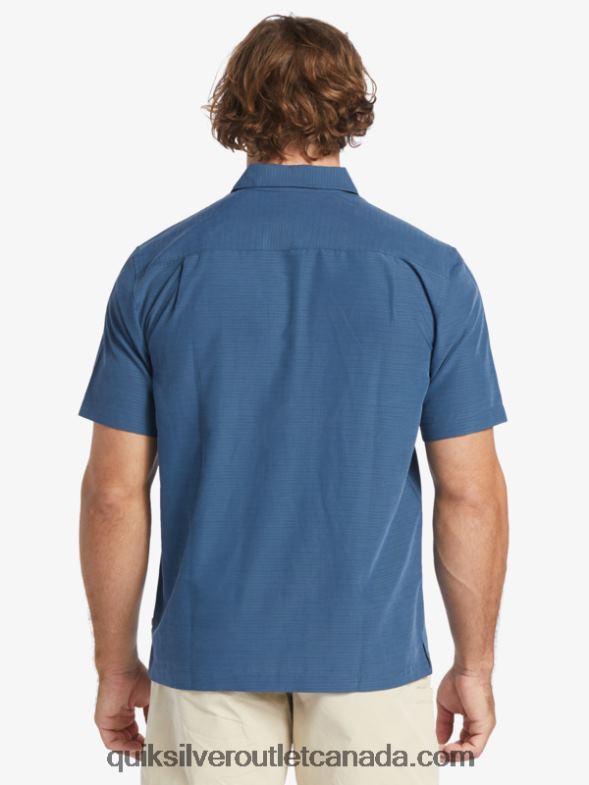 CA Quiksilver Men Waterman Centinela Premium Anti-Wrinkle Shirt midnight navy centinella TX4R21304