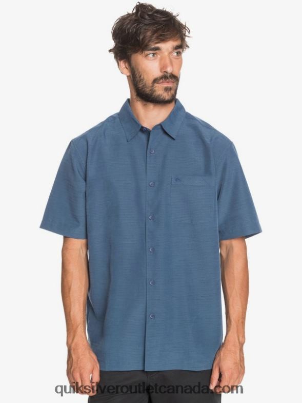 CA Quiksilver Men Waterman Centinela Premium Anti-Wrinkle Shirt midnight navy centinella TX4R21304
