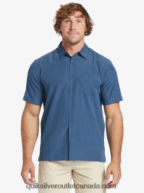 CA Quiksilver Men Waterman Centinela Premium Anti-Wrinkle Shirt midnight navy centinella TX4R21304