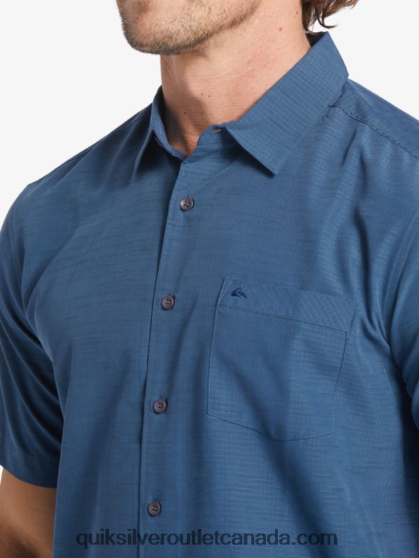 CA Quiksilver Men Waterman Centinela Premium Anti-Wrinkle Shirt midnight navy centinella TX4R21304