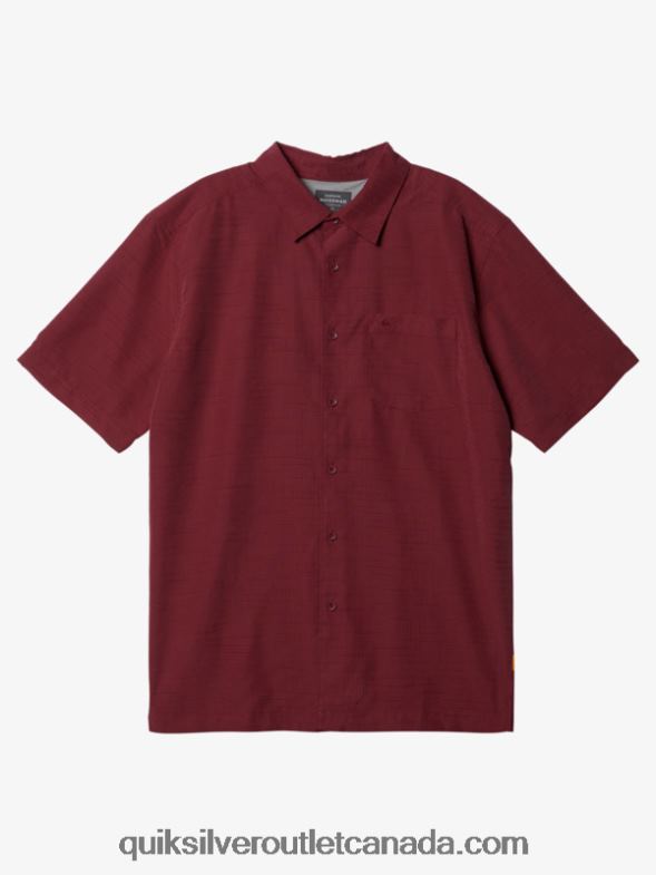 CA Quiksilver Men Waterman Centinela Premium Anti-Wrinkle Shirt rosewood centinella TX4R21306