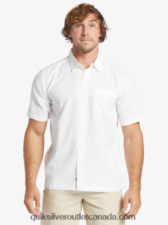 CA Quiksilver Men Waterman Centinela Premium Anti-Wrinkle Shirt white centinella TX4R21300