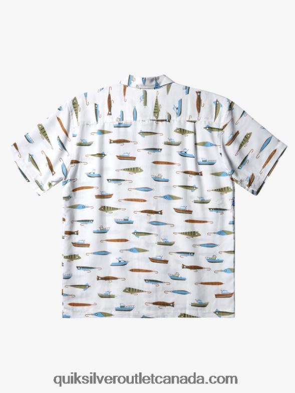 CA Quiksilver Men Waterman Drag Week Technical Short Sleeve Shirt tea drag week w TX4R2440