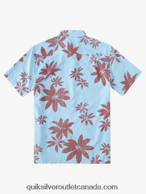 CA Quiksilver Men Waterman Hot Nights Short Sleeve Shirt dusk blue hot nights TX4R21487