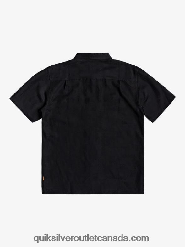 CA Quiksilver Men Waterman Kelpies Bay Short Sleeve Shirt black TX4R21357