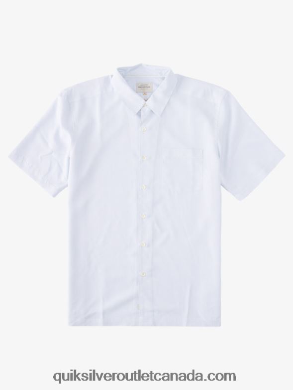 CA Quiksilver Men Waterman Kings Cliff Short Sleeve Shirt white kings cliff TX4R2281