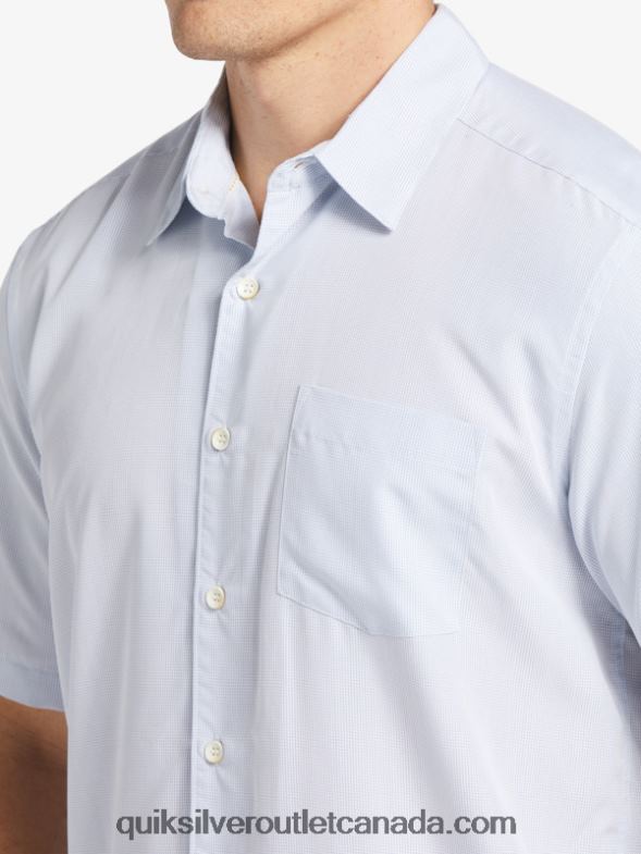 CA Quiksilver Men Waterman Kings Cliff Short Sleeve Shirt white kings cliff TX4R2281