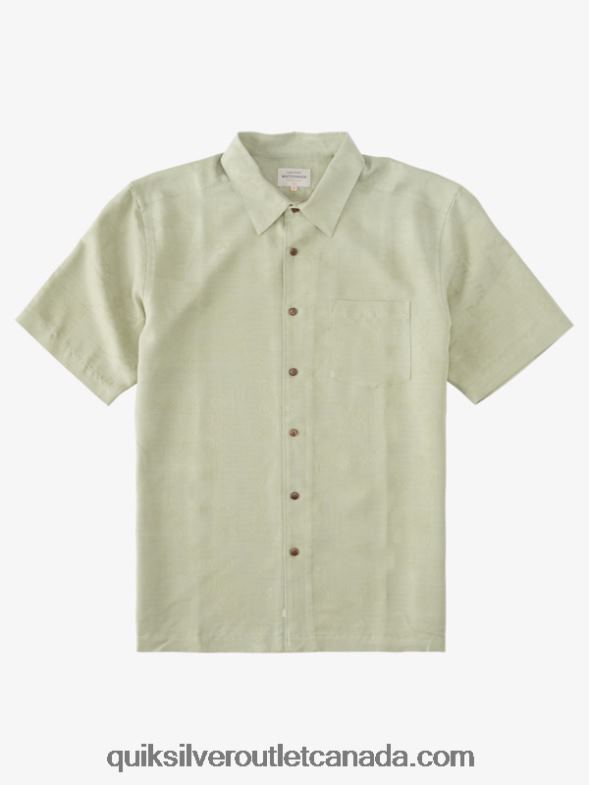 CA Quiksilver Men Waterman Manele Bay Short Sleeve Shirt tea TX4R2801