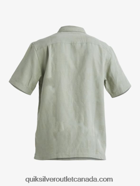CA Quiksilver Men Waterman Manele Bay Short Sleeve Shirt tea TX4R2801