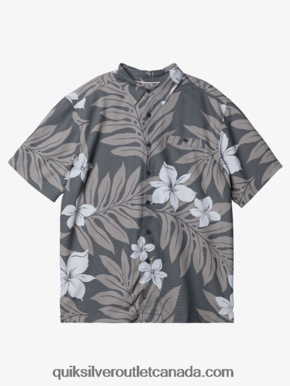 CA Quiksilver Men Waterman Shonan Short Sleeve Shirt dark slate TX4R2993