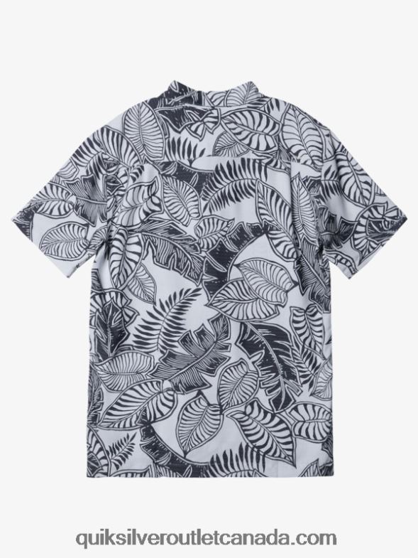 CA Quiksilver Men Waterman Siesta Short Sleeve Shirt black/white TX4R21365