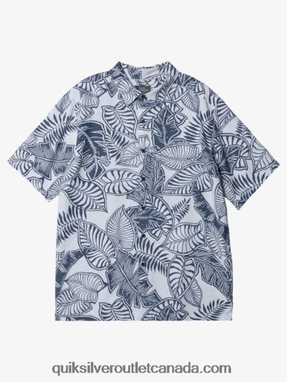 CA Quiksilver Men Waterman Siesta Short Sleeve Shirt major blue TX4R21364