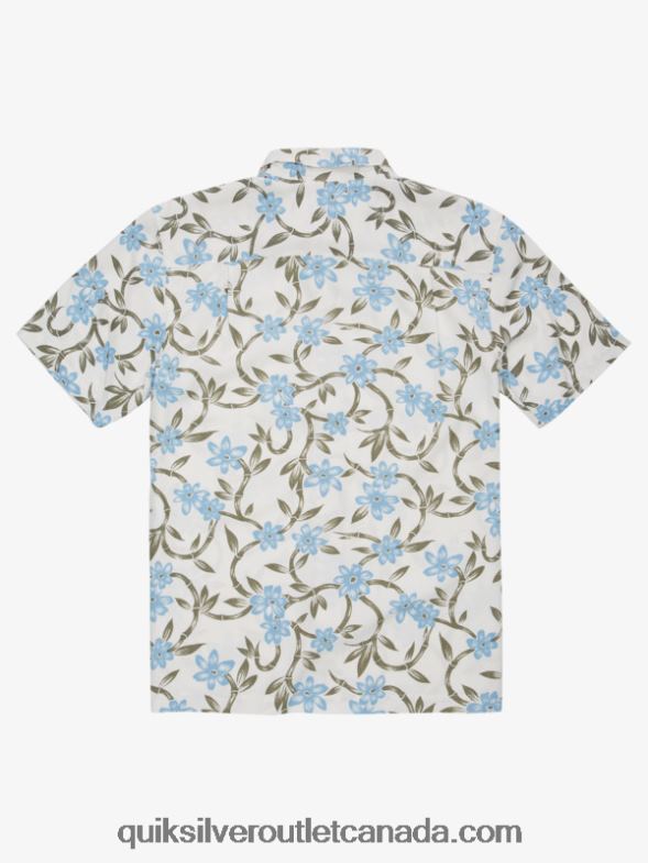 CA Quiksilver Men Waterman Twisted Flow Short Sleeve Shirt dusk blue twisted flow TX4R21351